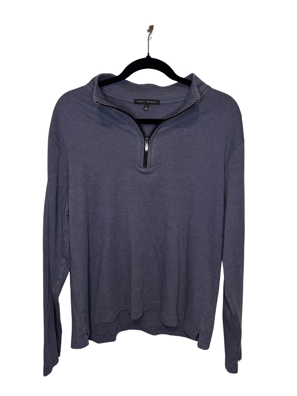 Quarter Zip Pullover Sweater Slate Blue Mens M | Smart Casual Work